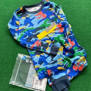 J. Crew Crewcuts Boys multi Color Camo Pajama Set. size 8.
